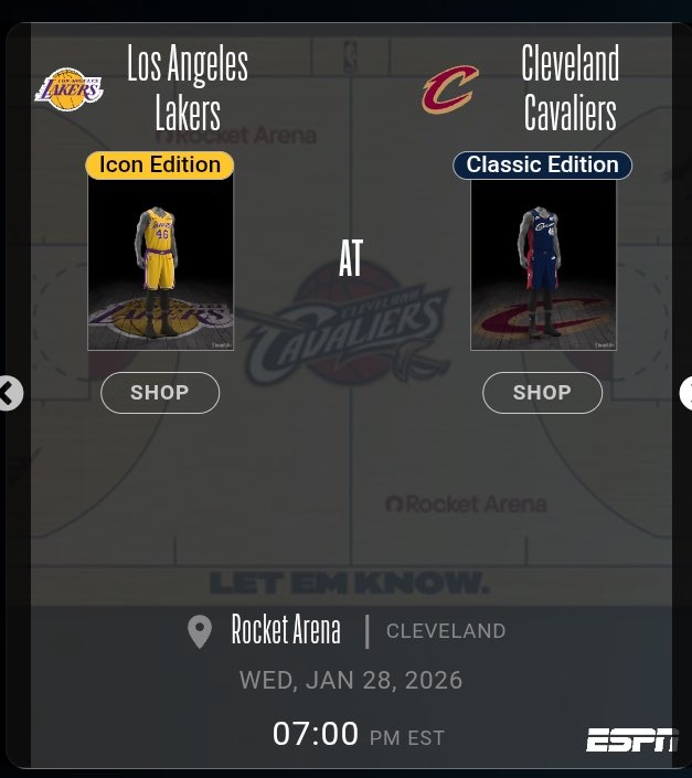 华体会官方网站入口-青春回忆！骑士将在后天主场对阵湖人时使用经典复古球衣及地板